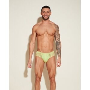 Cosabella‎ Never Say Never Comfort Micro Brief Chakra Green Lace Brief XL NWT